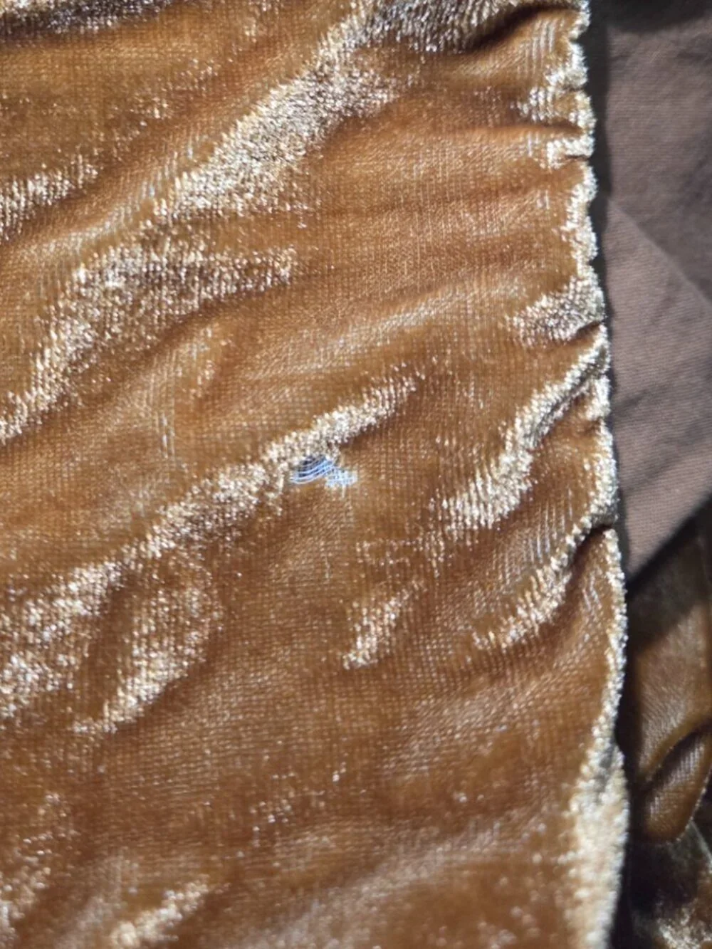 West Elm King Velvet Duvet Cover Bronze Brown Camel Earthy Warm Luxe Bedding